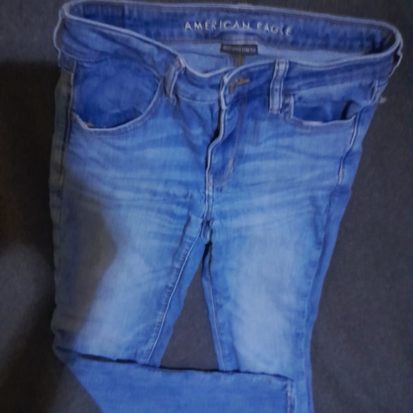 American Eagle Outfitters Women's Blue Skinny Jeans - Picture 3 of 4